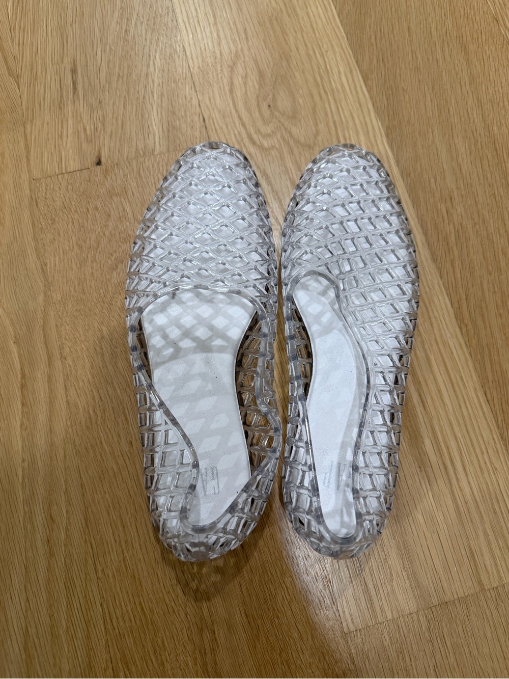 GAP Clear Jelly Ballet Flats - Transparent Women's Slip-Ons
